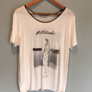 Zara W&B Collection white T-shirt